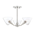Polished Nickel 3 Light Semi Flush K37527