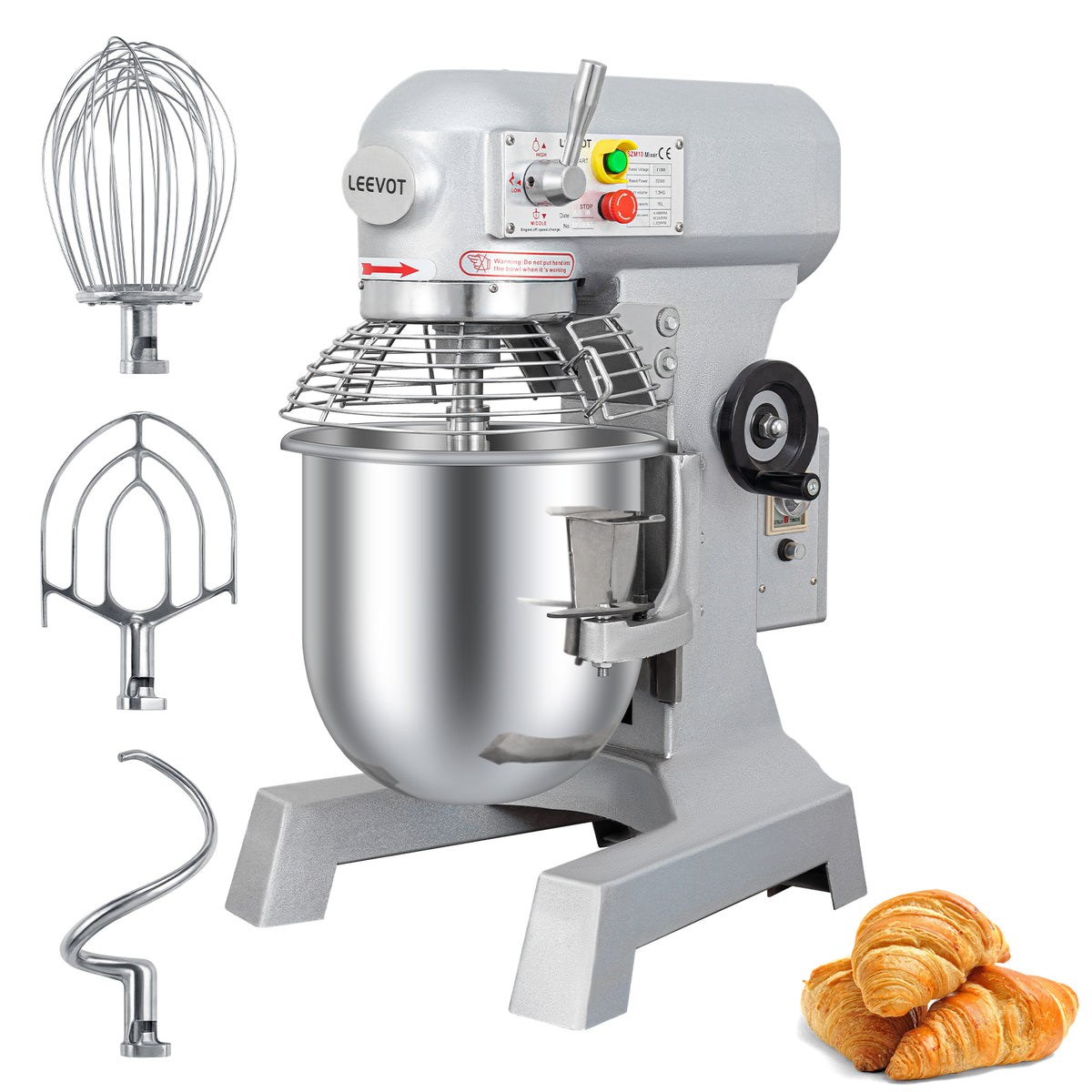 3-Speed Commercial Stand Mixer 10qt 500W X752581