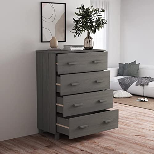 Light Gray Solid Wood Pine Sideboard Z309