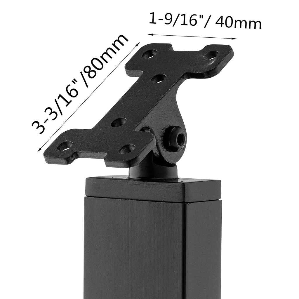 Black 42x1x2 Stainless Steel Square Cable Railing Post O627