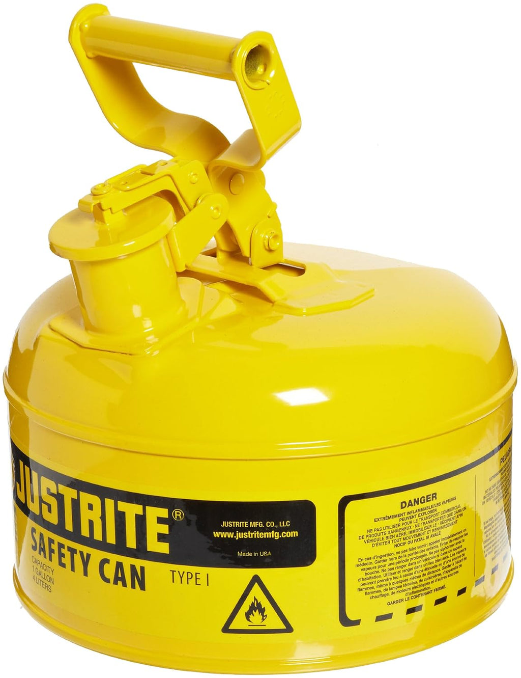 Galvanized Steel Flammables Safety Can 5 Gallon Red F878100