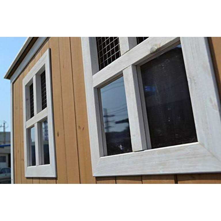 Large Wood Chicken Coop 4-8 Chickens 4 Nesting Box C89290
