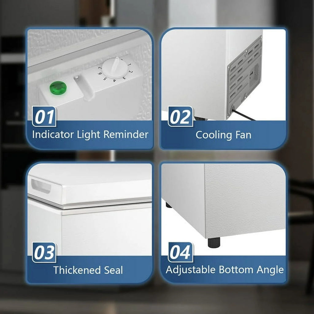 1.8 Cu.ft White Compact Freezer L89369