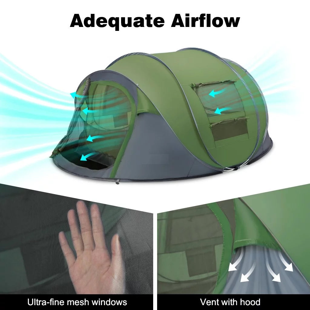 4 Person Waterproof Pop Up Tent W186