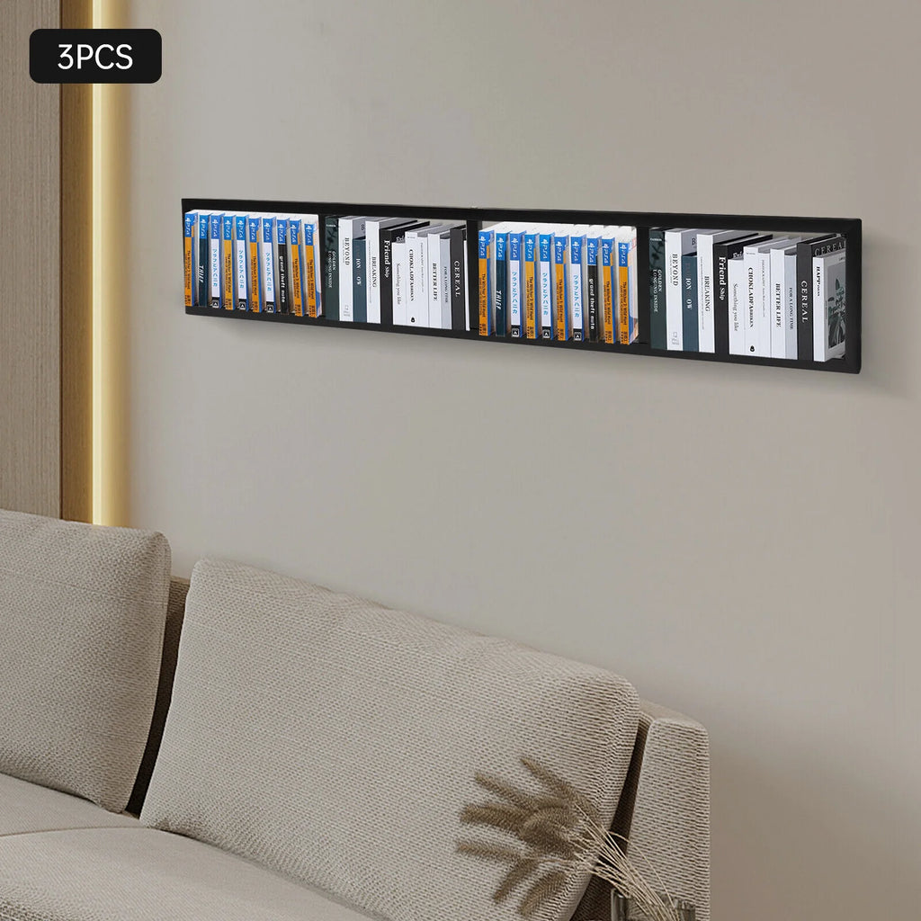 Wall Mount Video Game Storage Shelf CD DVD Media Organizer Rack Holder 34inch A753