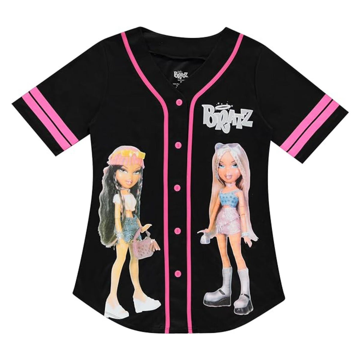 Black White Ladies Baseball Jersey F732493