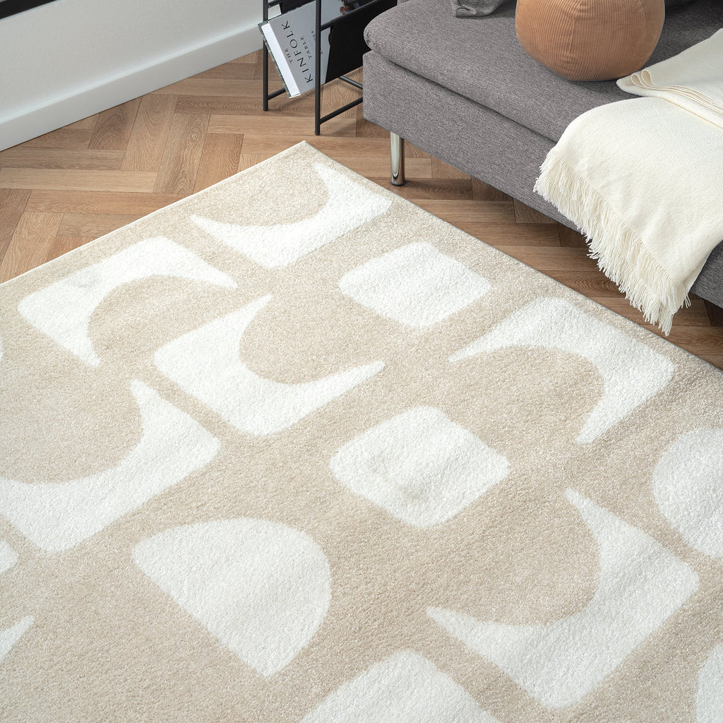 6 x 9 Beige Cream Area Rug F66178