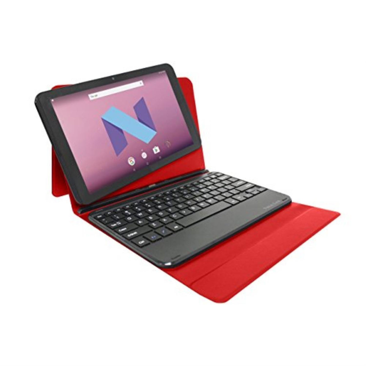 Red 10.1 IPS 16 GB Tablet with Docking Keyboard Case Stand X9089