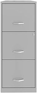 3 Drawer Vertical Metal File Cabinet with Lock Pearl White Q231375
