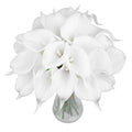 20 Pcs White Artificial Calla Lily Flowers F9008
