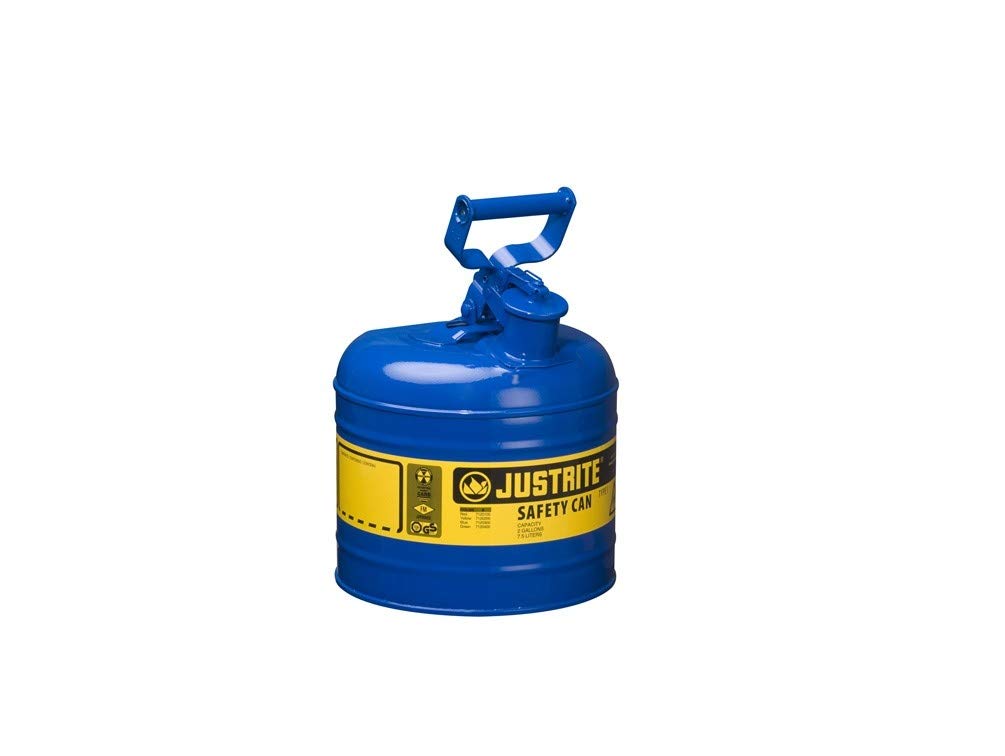 Galvanized Steel Flammables Safety Can 5 Gallon Red F878100