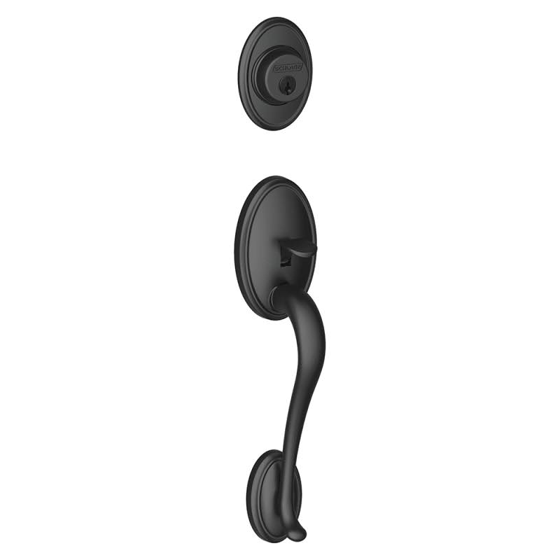 Matte Black Exterior Handleset B6481