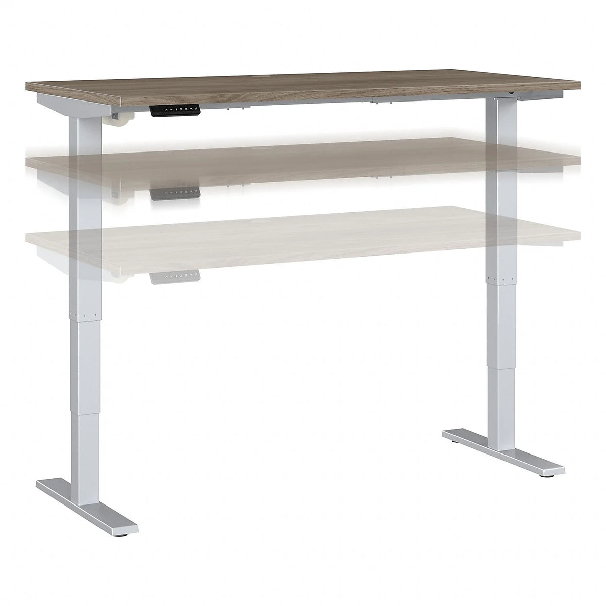 Adjustable Desk in Modern Hickory P304946