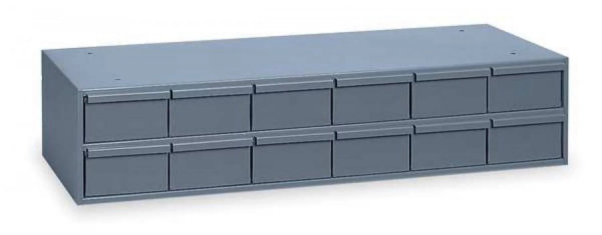 Gray Cold Rolled Steel 12 Drawer Storage Cabinet D653073