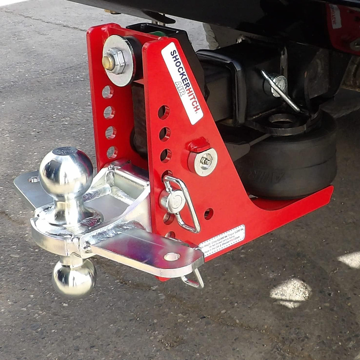 Air Hitch with Sway Control Combo Ball Mount, Fits 3" Hitch - 12,000 lbs Q84875