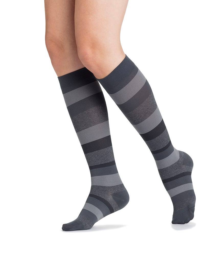 Microfiber Calf High Graphite Stripe T124763