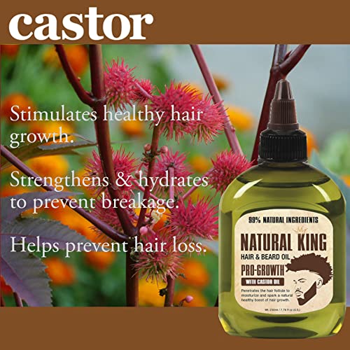 Natural King Pro-growth Castor Hair & Beard Oil 2.5 oz. S650723