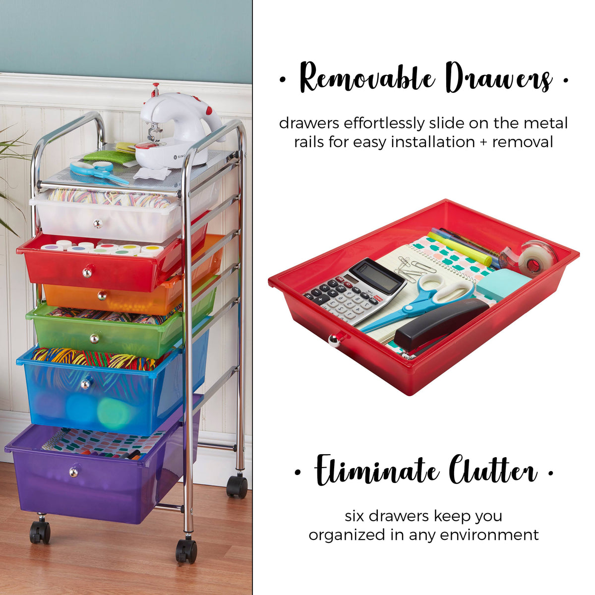 6 Drawer Mobile Organizer R753172