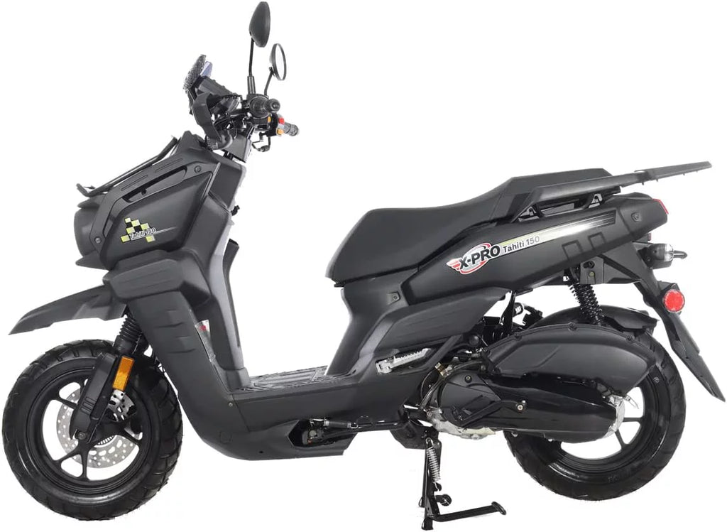150cc Gas Moped Scooter with 12" Aluminum Wheels I7566