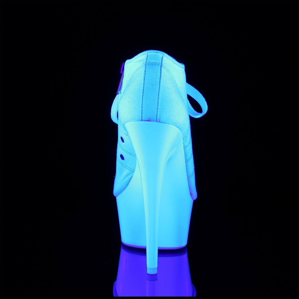 White Canvas Neon White Shoes P85698