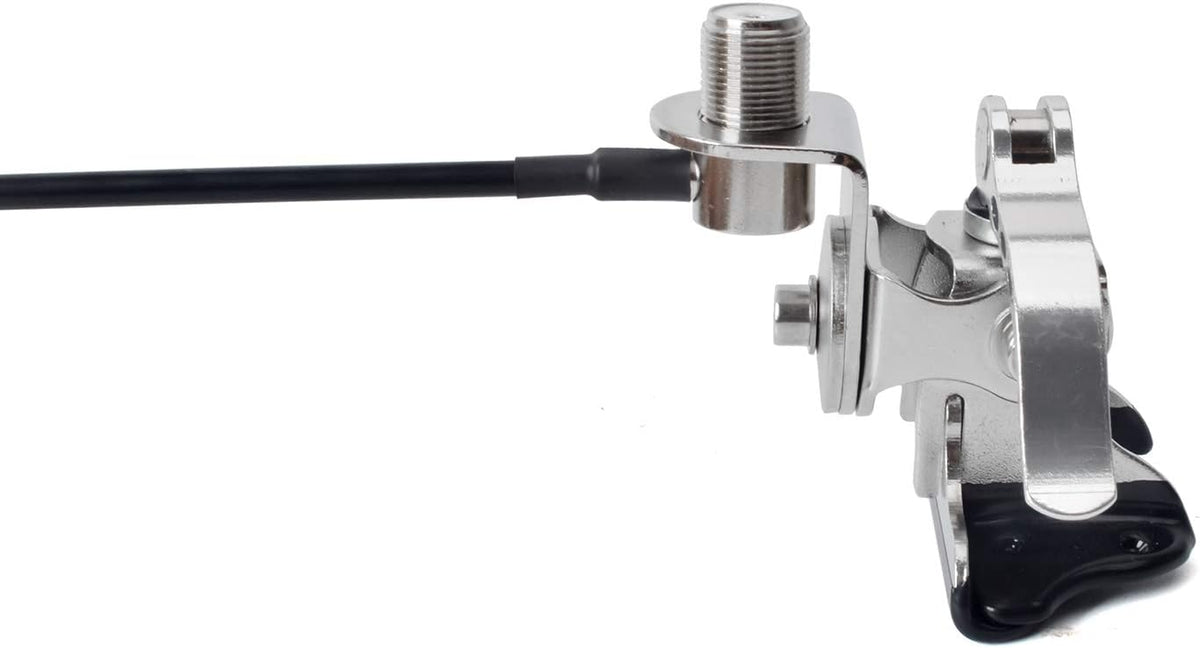 20inch Soft Telescopic Mobile Radio Antenna 137-174/400-480MHz with Clip and 5m Cable D90677