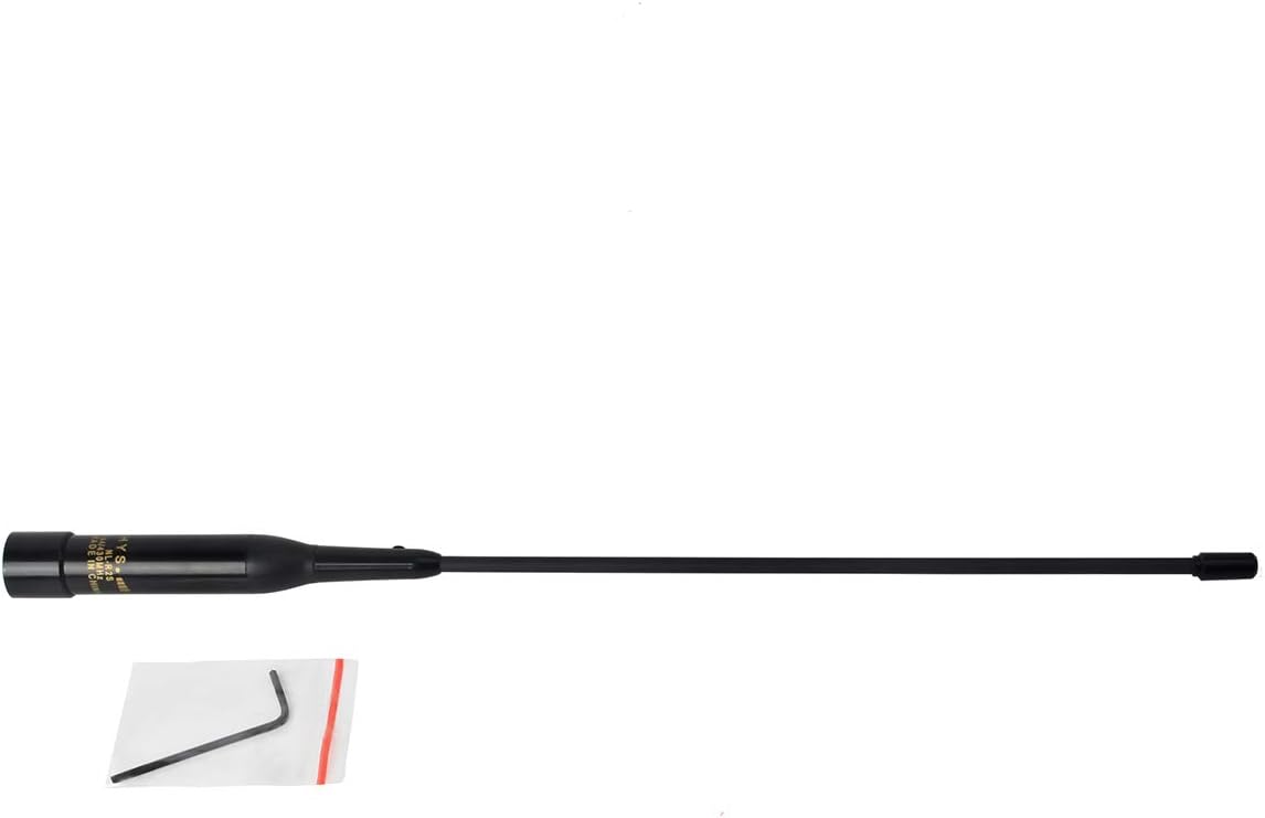 20inch Soft Telescopic Mobile Radio Antenna 137-174/400-480MHz with Clip and 5m Cable D90677