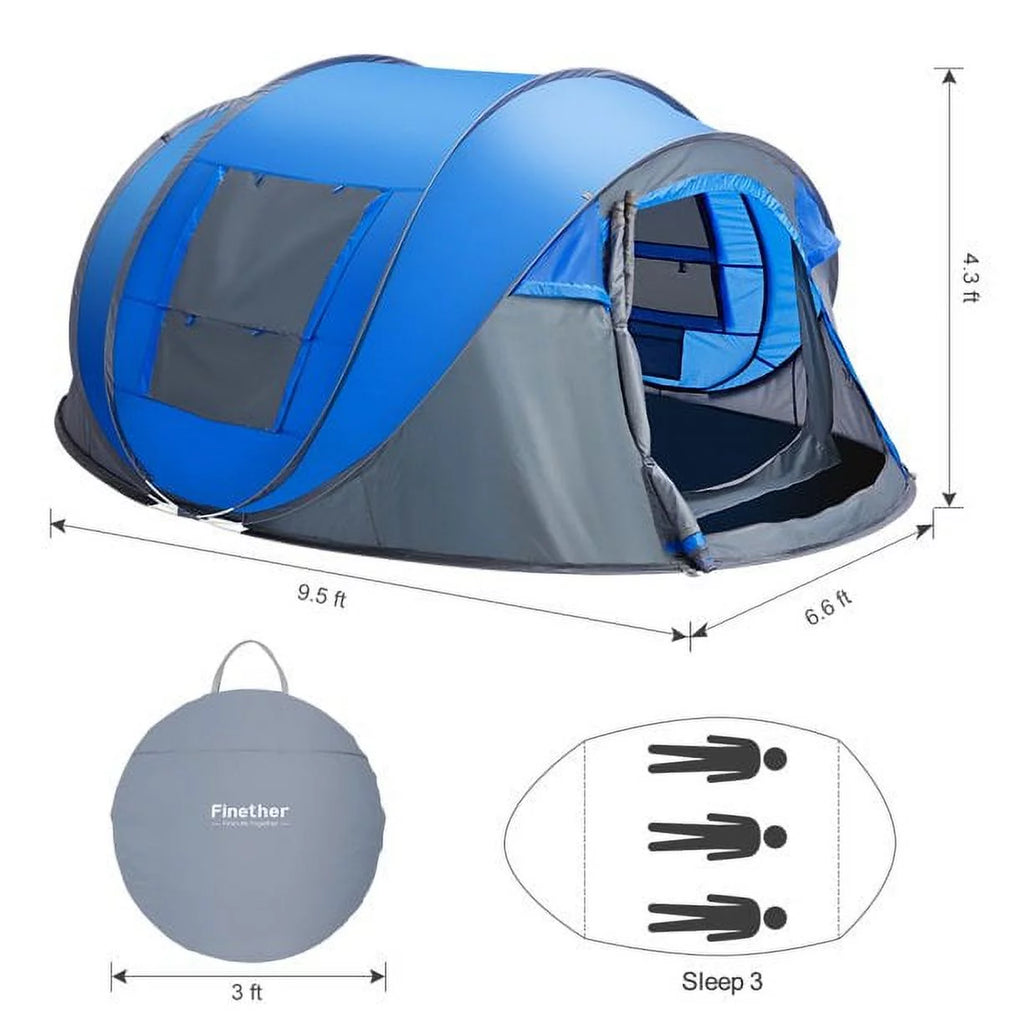 4 Person Waterproof Pop Up Tent W186