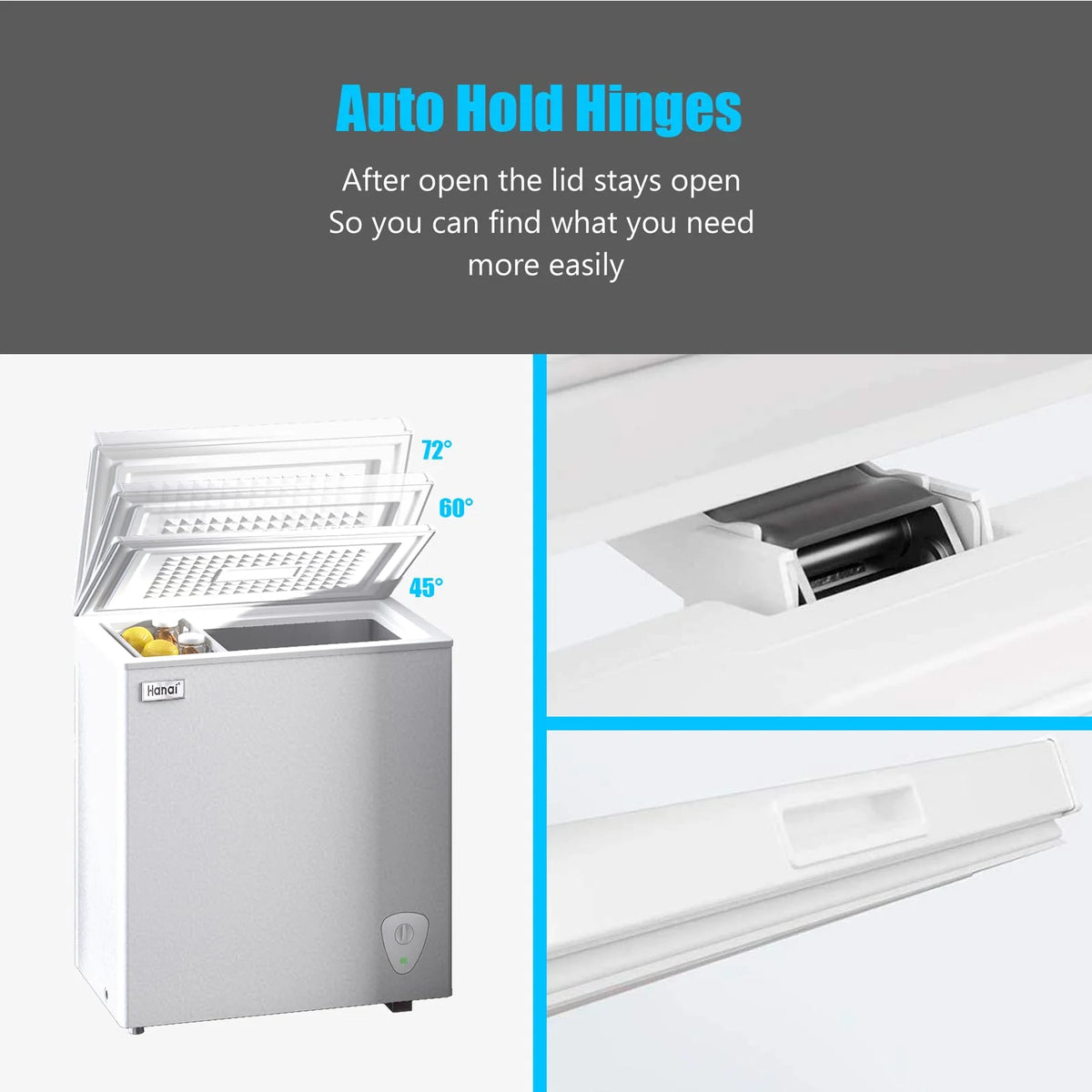 5.0 Cubic Chest Freezer with Removable Storage Basket R8170