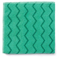 12 Pc Green Microfiber Cleaning Cloths S7482