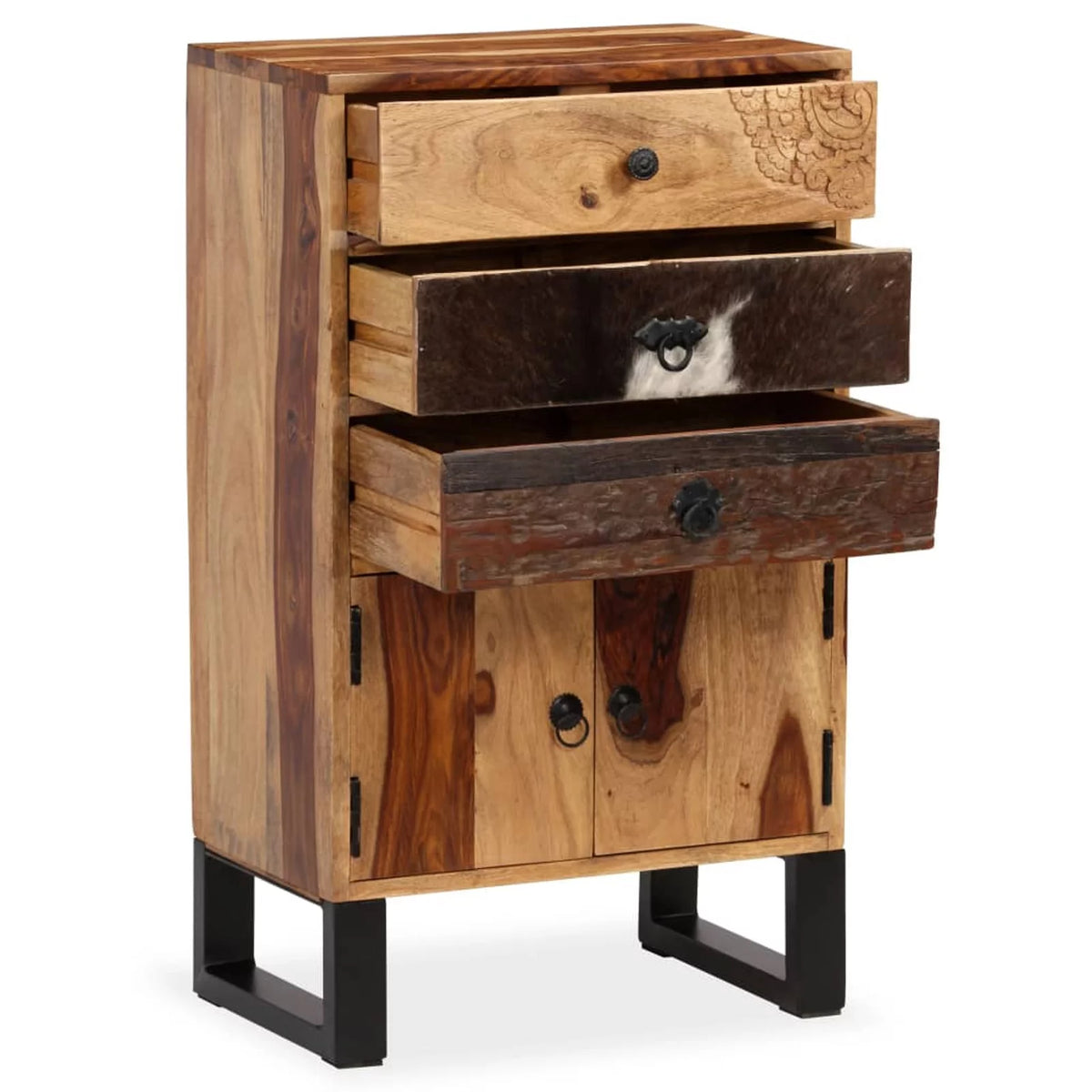 Solid Sheesham Wood Sideboard W555