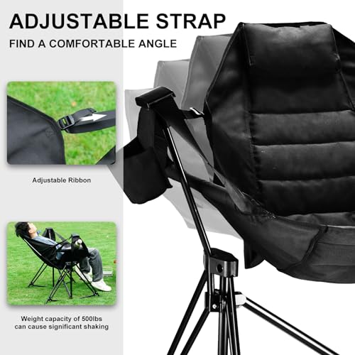 Folding Hammock Camping Chair with Stand U8076