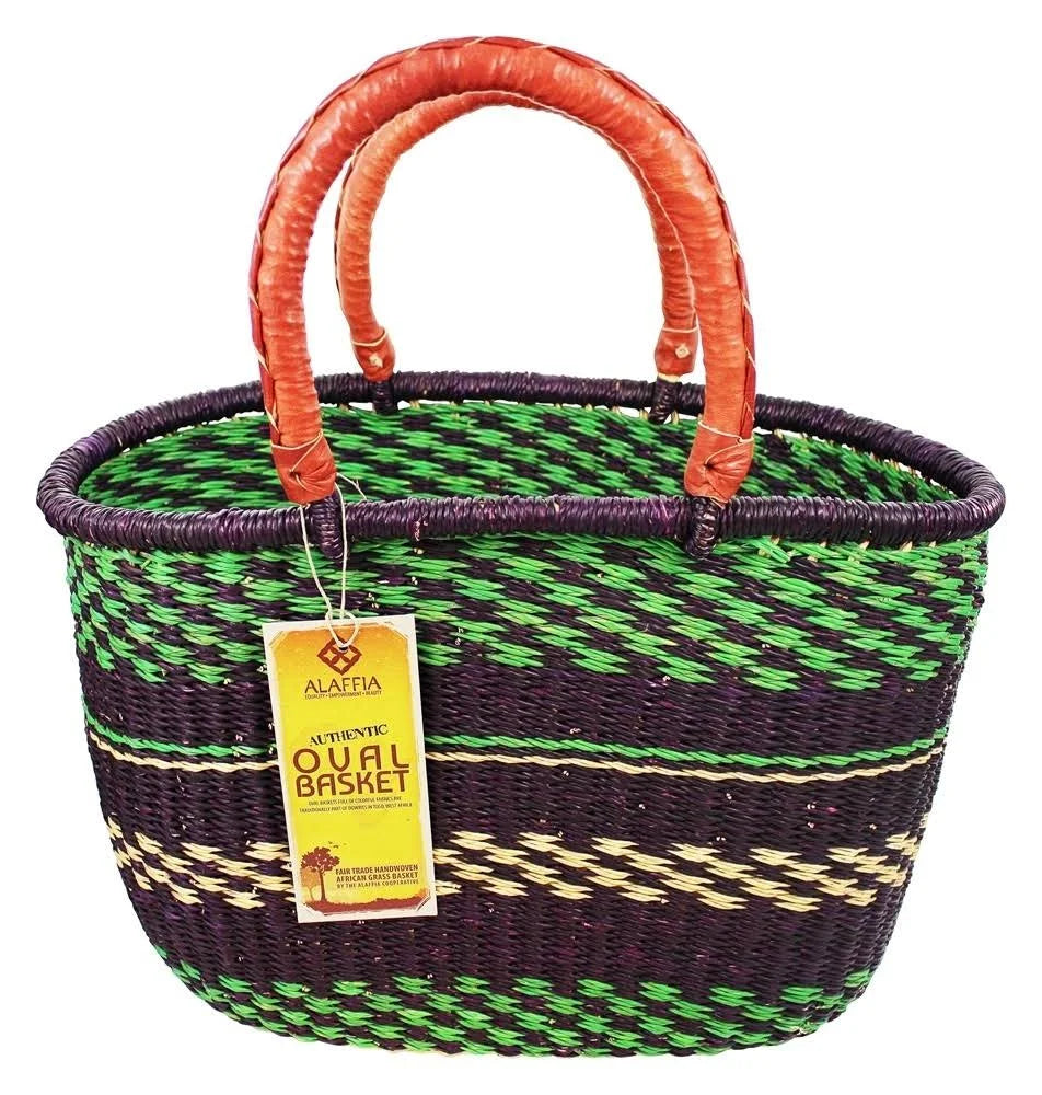Handwoven Oval Basket A9393