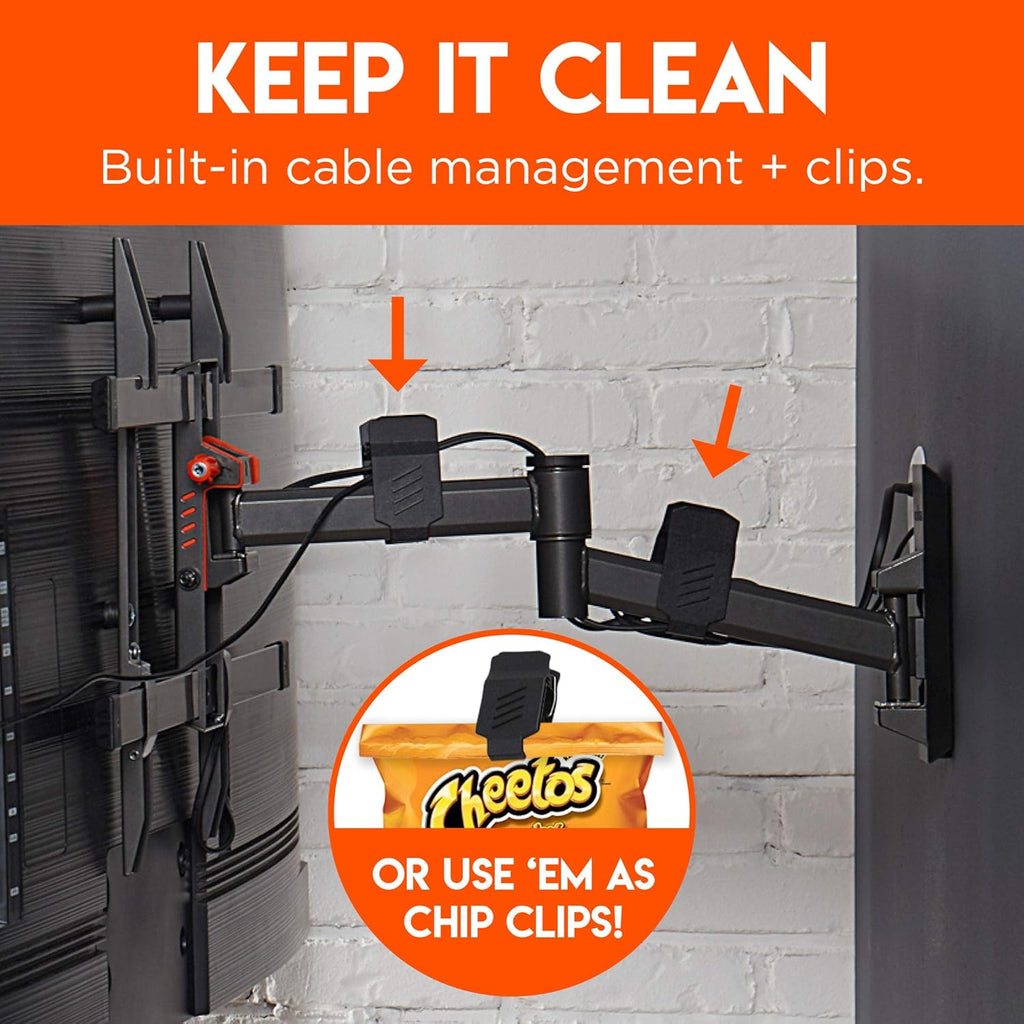Swivel Full Motion TV Wall Mount for TVs Up to 60 V3915