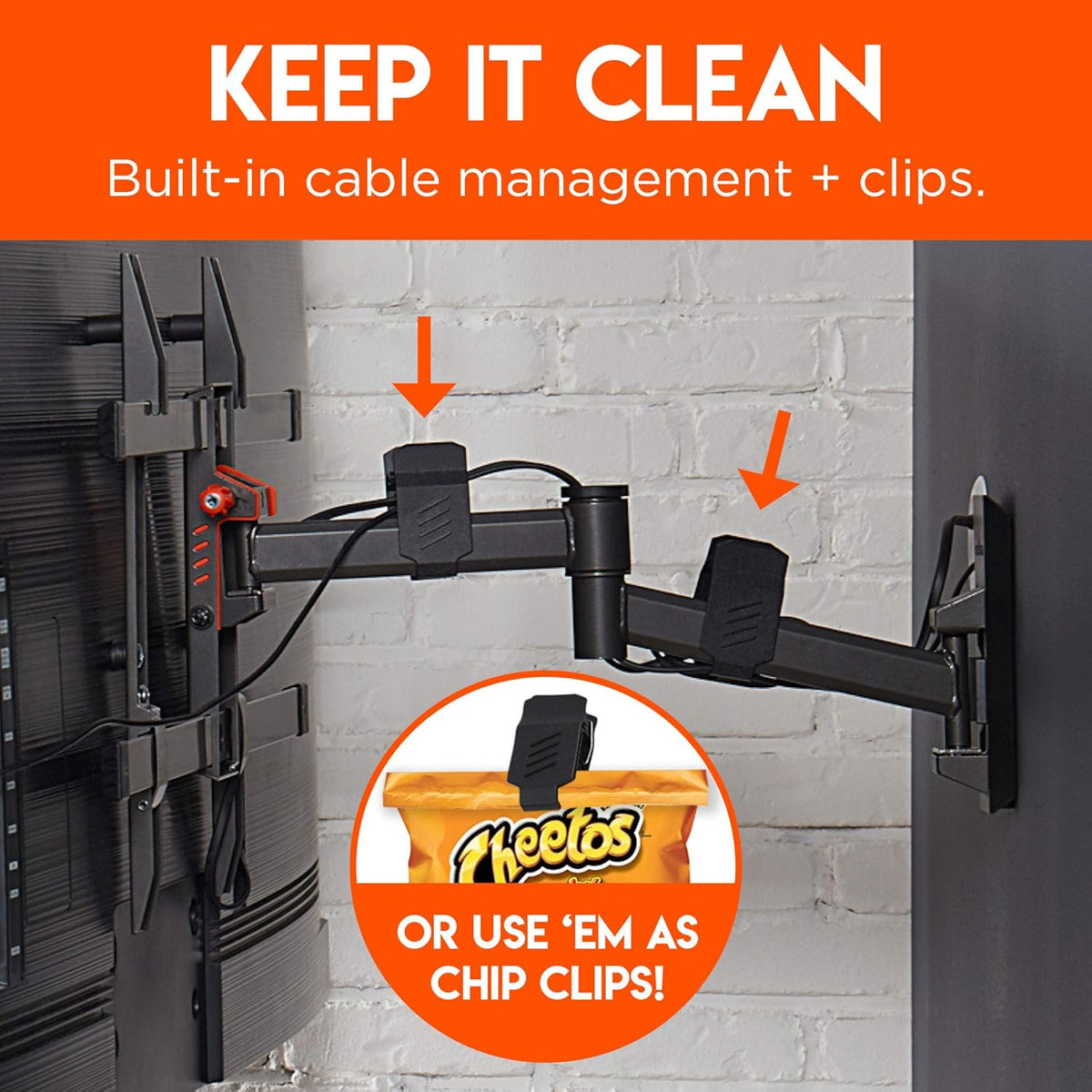 Swivel Full Motion TV Wall Mount for TVs Up to 60 V3915