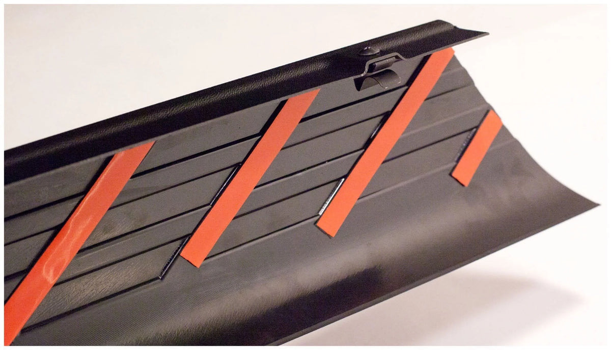 Black Smooth BedRail Caps with Stake Holes, 2-Pc Q1021