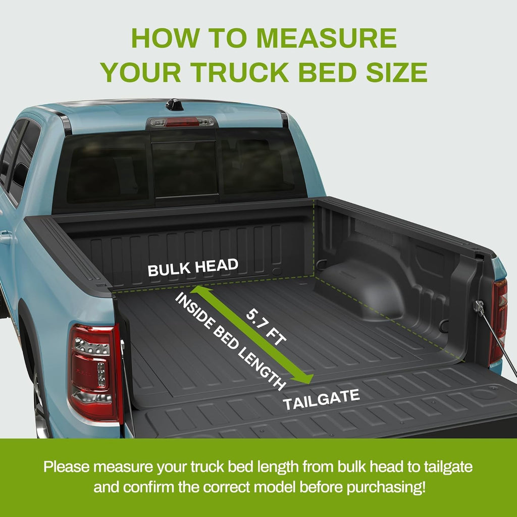 Soft Tri-fold Truck Bed Tonneau Cover for 5.7ft Bed G8164