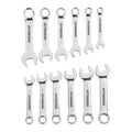 SAE and Metric Combination Wrench Set, 12 Piece T91467