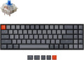 70% Layout 72 Keys Hot-Swappable Bluetooth Wireless USB Wired Mechanical Gaming Keyboard with White LED Backlight T85233
