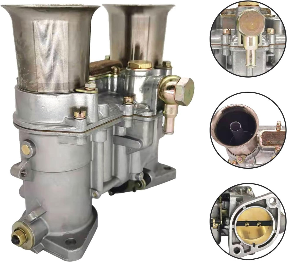 Carburetor Replacement for Weber 48 IDA Vertical Carburetor with Gasket Fuel Filter Connect Rod O9190