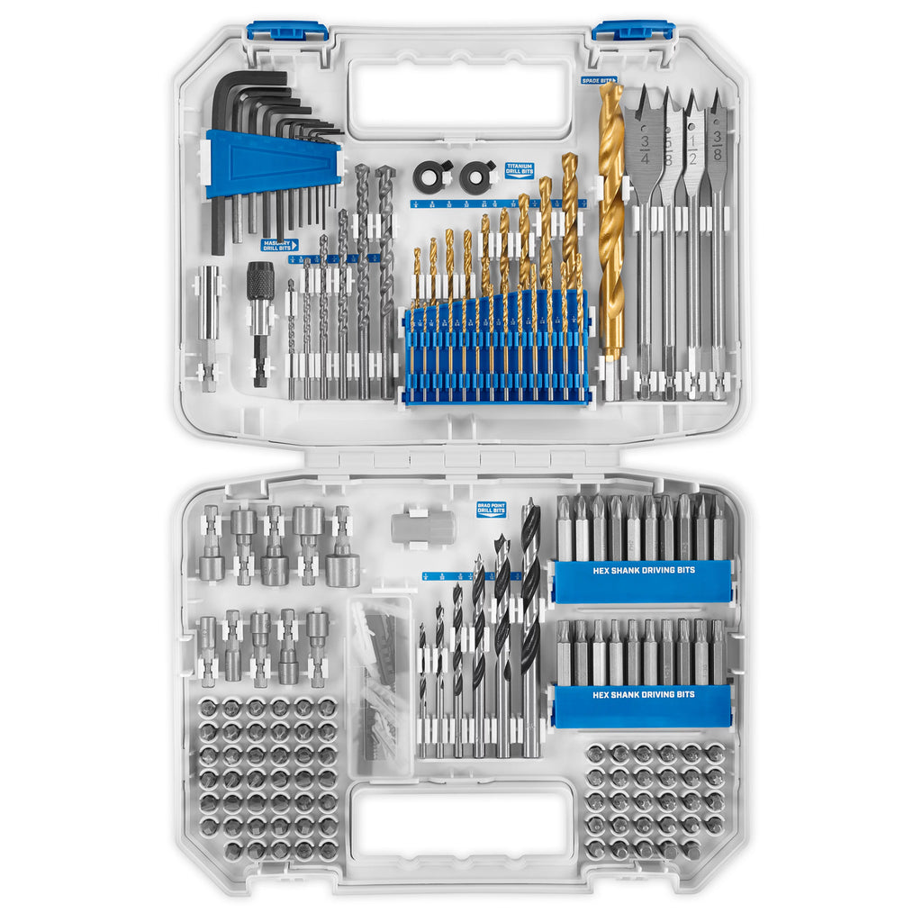 200-Piece Assorted Drill and Drive Bit Set with Storage Case J866