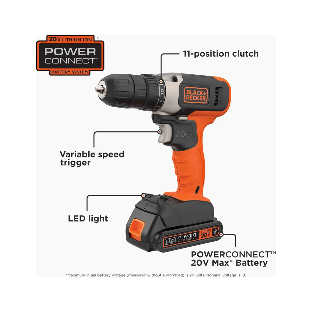 20 Volt 4-Tool Kit with Drill, Circular Saw, Reciprocating Saw, and Work Light W153792