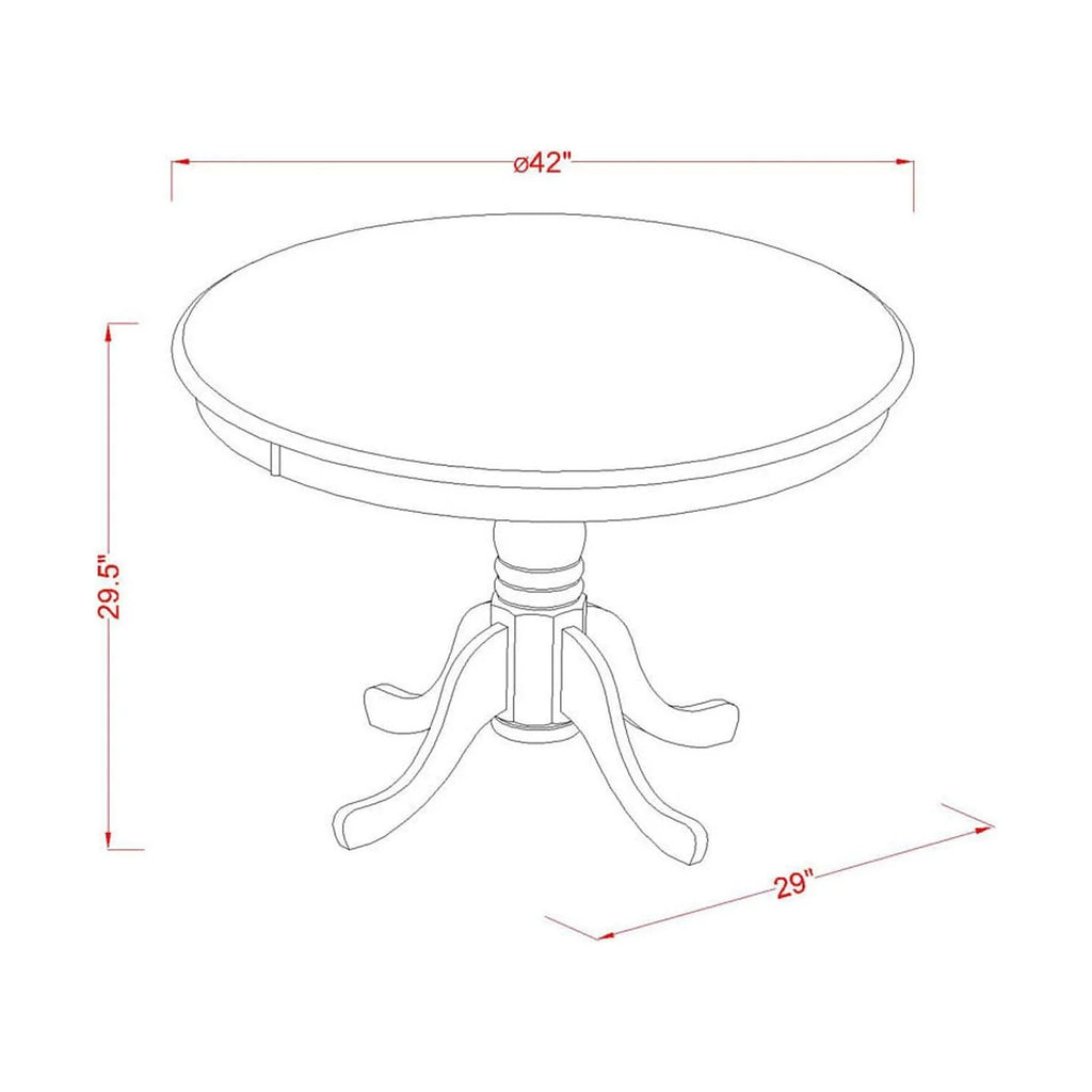 5-Piece Dining Room Table Set with 4 Chairs B968538