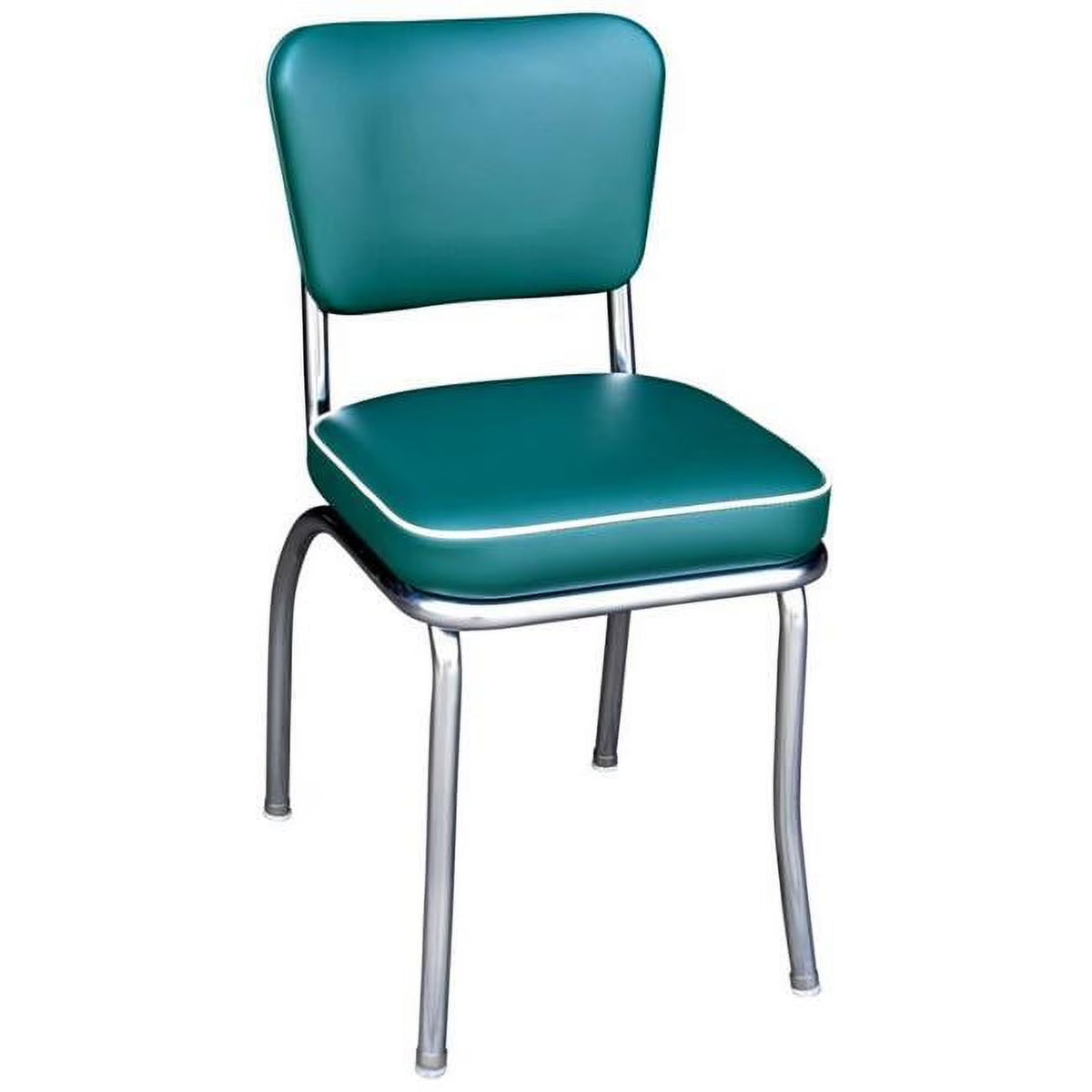 Green Diner Chair with Chrome Box Seat N545755