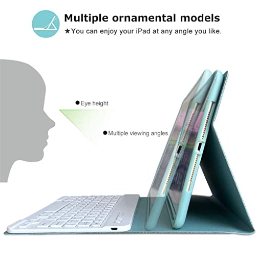 Keyboard Case for iPad 9.7" with Detachable Keyboard and Pencil Holder M3717