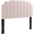 Pink Velvet King/California King Headboard X4447