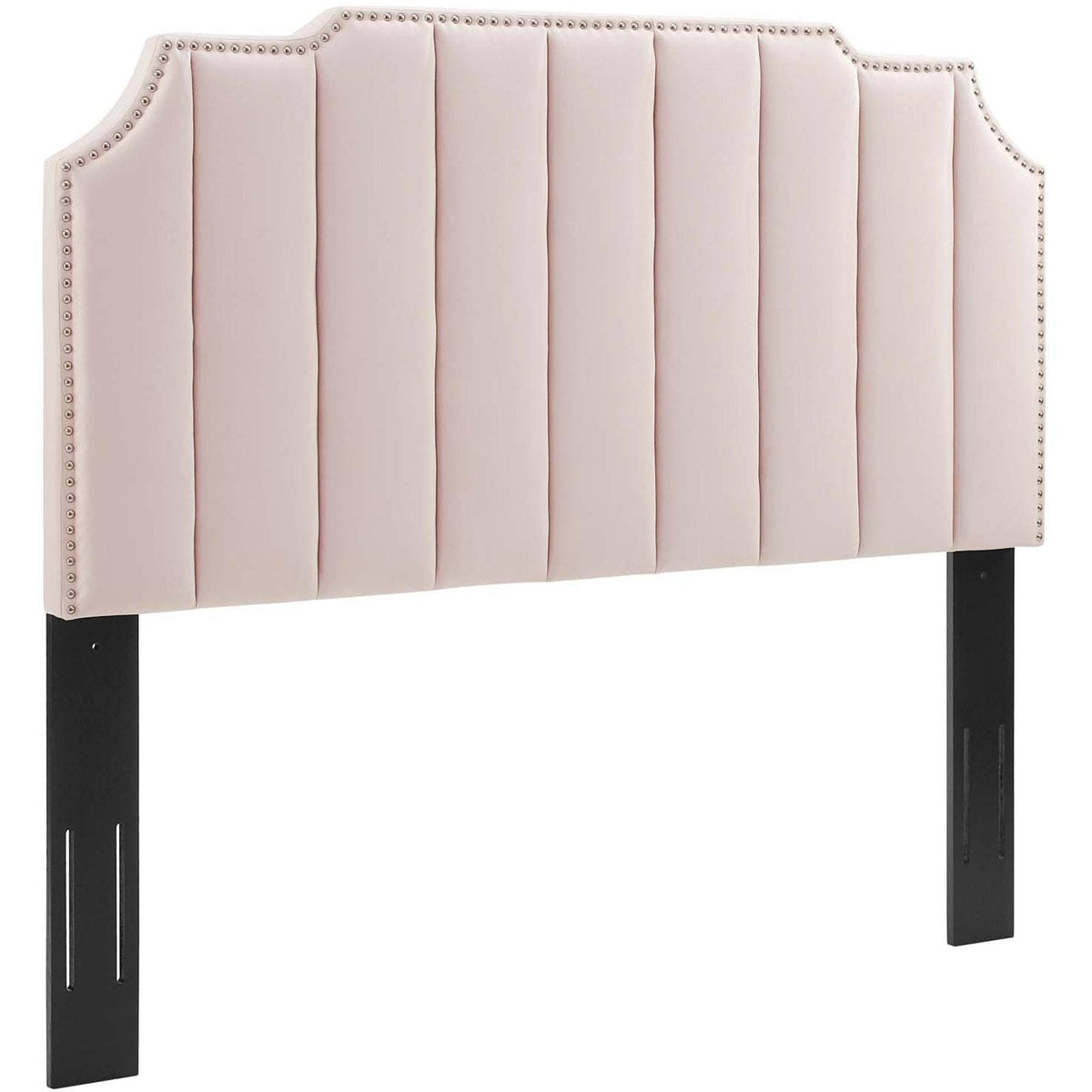 Pink Velvet King/California King Headboard X4447