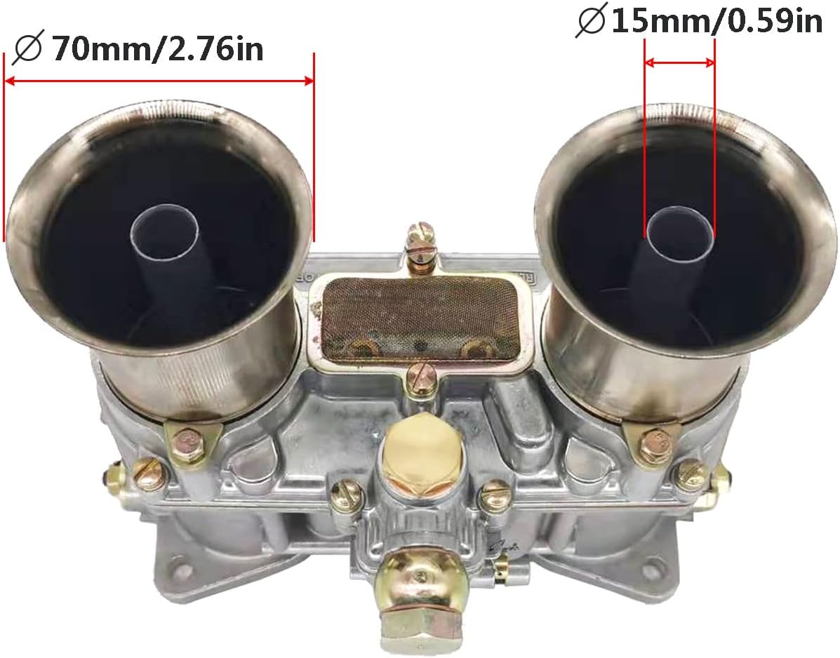 Carburetor Replacement for Weber 48 IDA Vertical Carburetor with Gasket Fuel Filter Connect Rod O9190