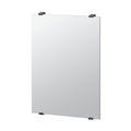 30-inch Matte Black Bathroom Mirror S9382