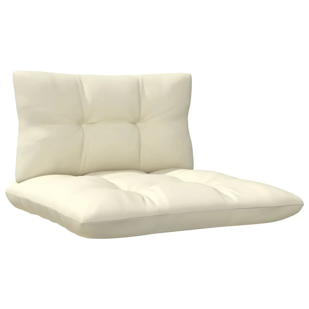 Solid Pinewood Patio Sofa with Cushions Q984834