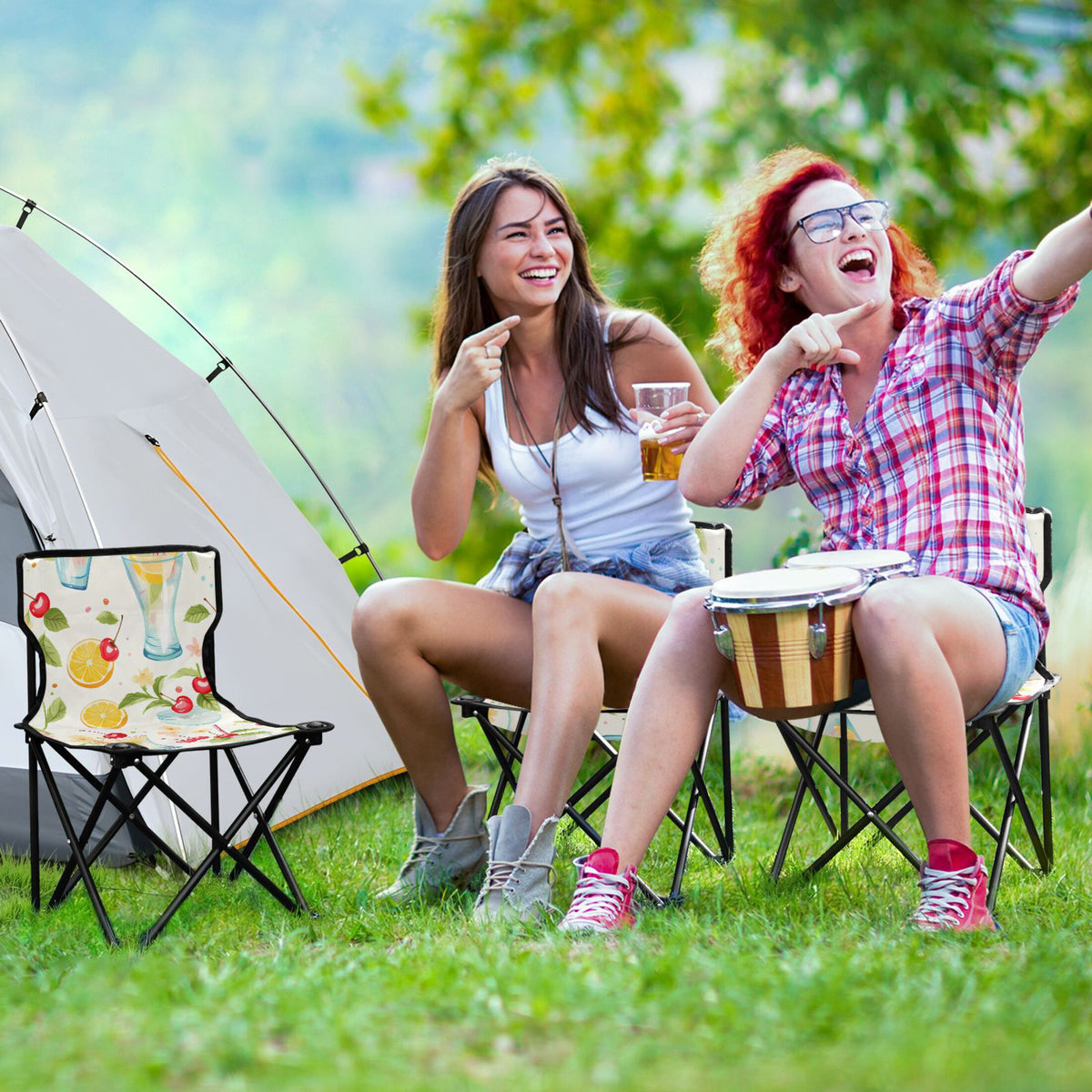 Portable Camping Folding Chair with Carry Bag M6172